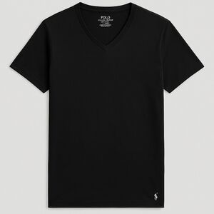 Polo by Ralph Lauren Black V-Neck Men's Shirt